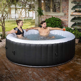 Premium 7FT Blow Up 6-Person Sauna Pool Hot Tub With 130 Jets (SAK63510)