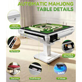 Premium Foldable 4-Player Automatic Mahjong Table With 2 Tile Sets