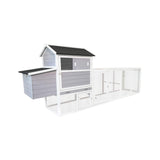 Large Heavy-Duty 113-Inch Outdoor Anti-UV Waterproof Wooden Chicken Coop Hen House (SAK32684)