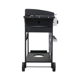 Premium Outdoor 4-Burner Propane BBQ Grill With Foldable Side Tables, Hanging Basket, And Cooking Grids