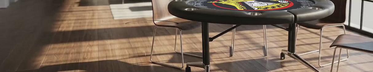 SMART FOLD ROUND POKER TABLE