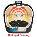 Primo Oval Large 300 Ceramic Kamado BBQ Grill W/ Stainless Steel Grates [PGCLGH]