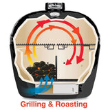 Primo Oval XL 400 Ceramic Kamado BBQ Grill W/ Stainless Steel Grates [PGCXLH]