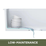 F01R-S3019W1-L 30 Inch Top Mount Kitchen Sink with Drainboard – Creamic Single Bowl