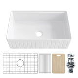 F01R-S3320W1-L 33 Inch Undermount Workstation Kitchen Sink with Grid