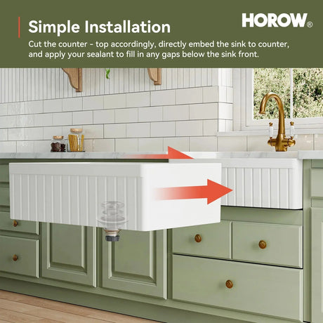 F01R-S3320W1-L 33 Inch Undermount Workstation Kitchen Sink with Grid