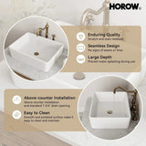 Rectangular Vessel Sink with Above Counter Model S4837W