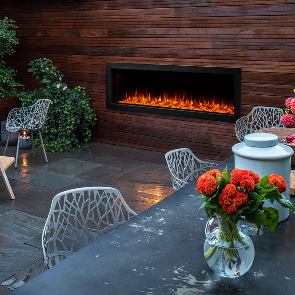 SimpliFire Forum Outdoor Electric Fireplace [SF-OD43/55]