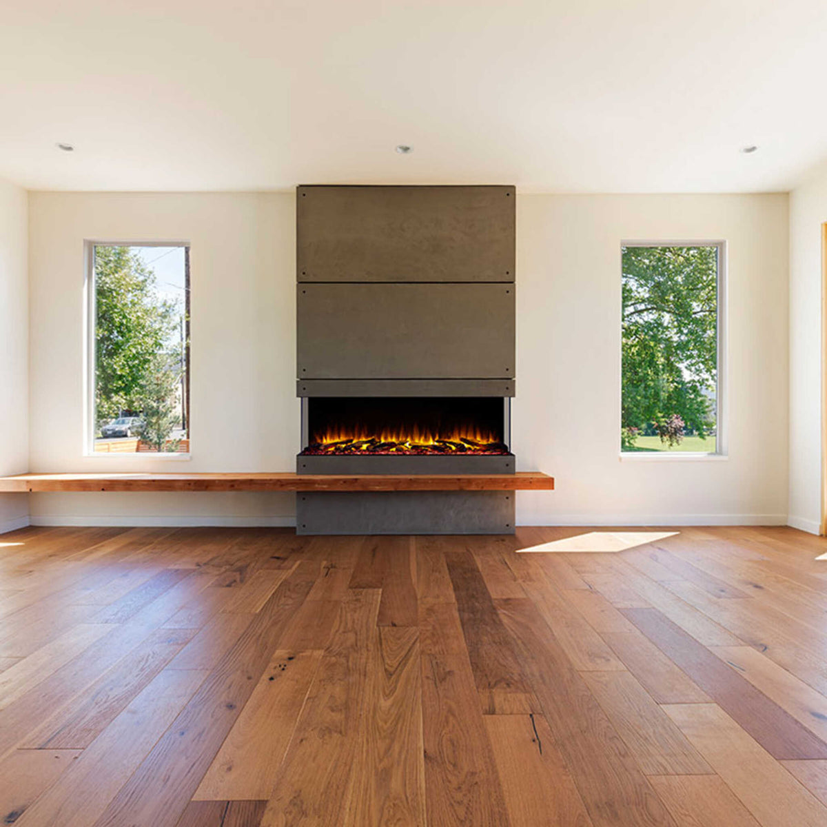 SimpliFire Scion Trinity 3-Side Linear Electric Fireplace [SF-SCT55/43-BK]
