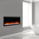 SimpliFire Allusion Platinum Recessed Linear Electric Fireplace [SF-ALLP50/60/72-BK]