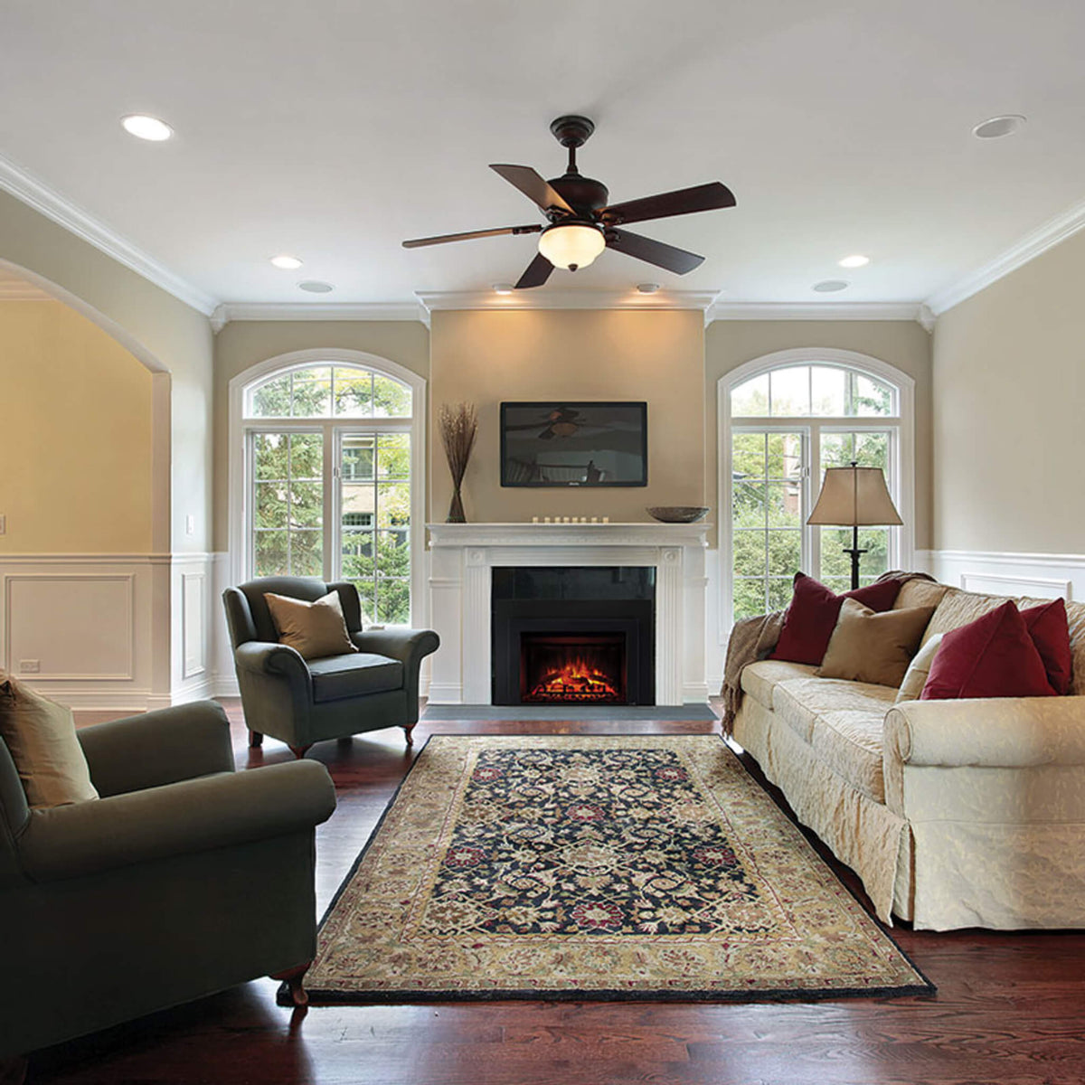 Simplifire Built-In Traditional Electric Fireplace [SF-BI36-EB]