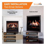 SimpliFire Inception 36" Traditional Electric Fireplace [SF-INC36]