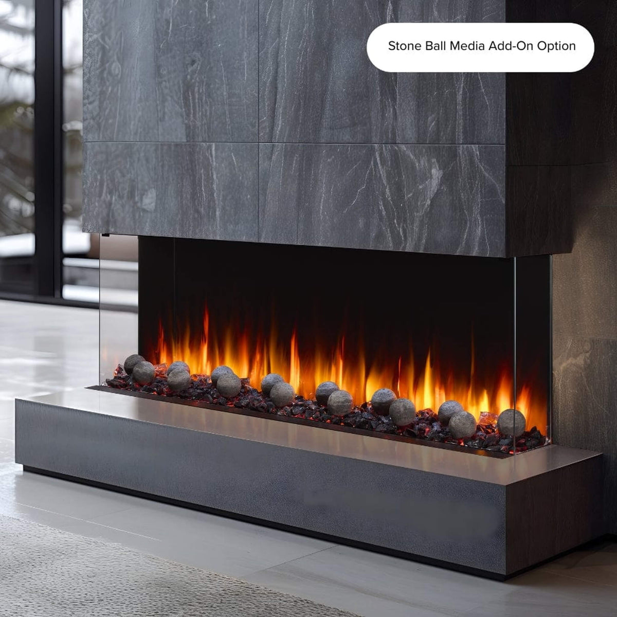 SimpliFire Triton Multi-View Smart Linear Electric Fireplace [SF-TR50/65/78]