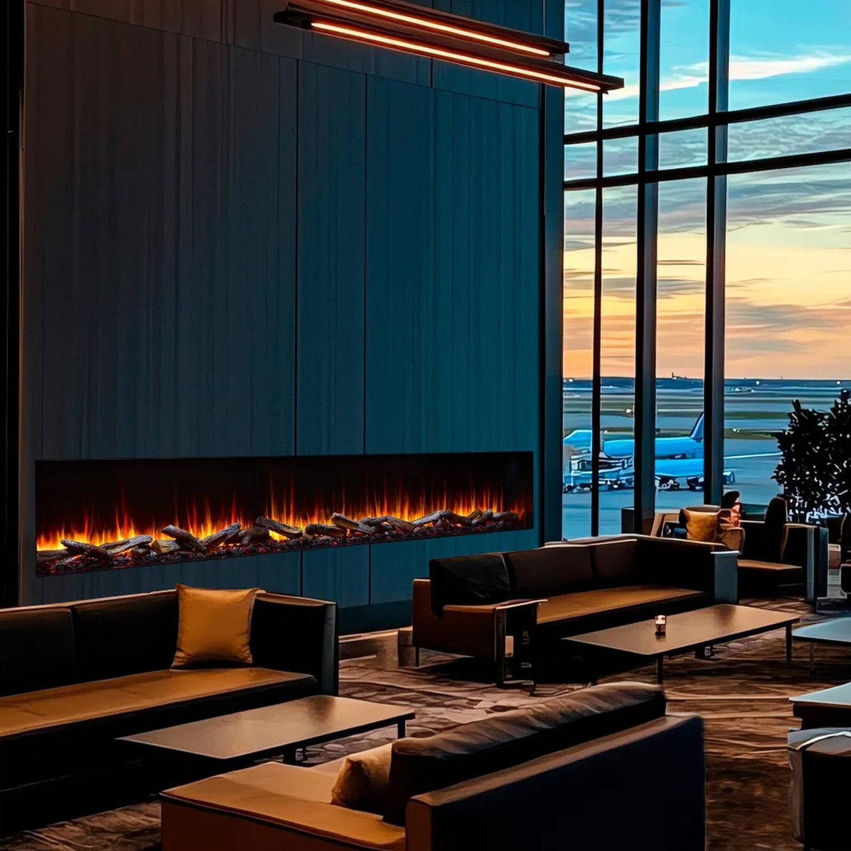 SimpliFire Triton Multi-View Smart Linear Electric Fireplace [SF-TR50/65/78]