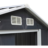[04X07FT] Alora Small Outdoor Garden Backyard Storage Tool Shed W/ Sliding Door (SAK59938)
