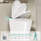 Nuvia Smart Auto Dual Flush Tankless Toilet With Heated Bidet, Auto Open And Close (SAK37415)