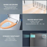 Nuvia Smart Auto Dual Flush Tankless Toilet With Heated Bidet, Auto Open And Close (SAK37415)
