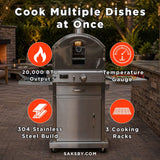 Summerset 60" Outdoor Freestanding Gas Pizza Oven [SS-OVFS-LP/NG]