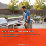 Summerset 33" Flush Mount 2 Soft Closing Drawers And Access Door Combo [DC2-33]
