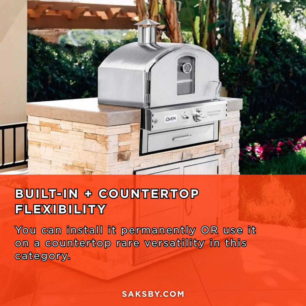 Summerset Outdoor Built-In Countertop Gas Pizza Oven [SS-OVBI]