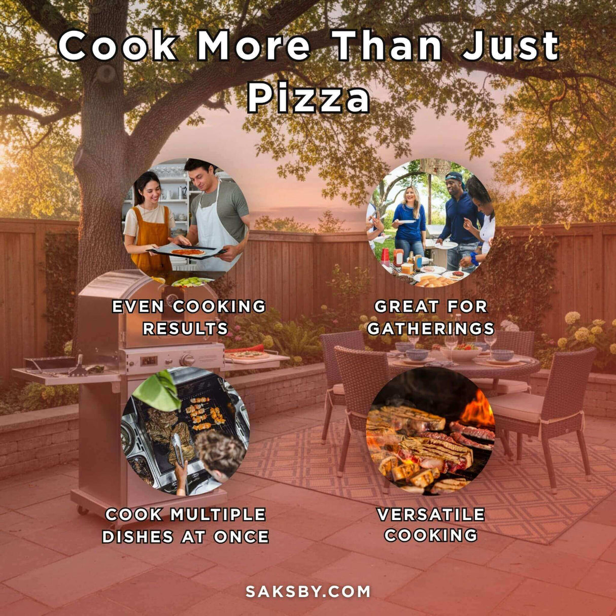 Summerset Outdoor Built-In Countertop Gas Pizza Oven [SS-OVBI]
