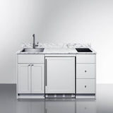 Summit Turnkey Caldera Kitchenette With A Cooktop, Refrigerator-Freezer, Sink, And Pre-Installed Cabinetry [CALDERAWH35]