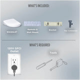 [SW4734AT40#01] TOTO S7A Washlet Elongated Bidet Toilet Seat With EWater And Classic Contemporary Lid