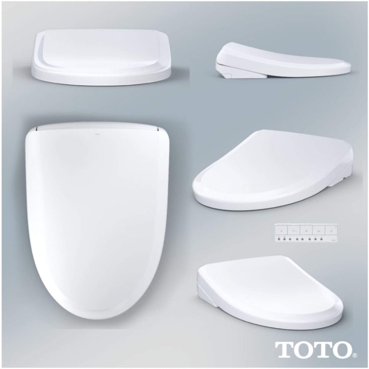 [SW4734AT40#01] TOTO S7A Washlet Elongated Bidet Toilet Seat With EWater And Classic Contemporary Lid