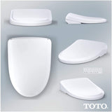 [SW4734AT40#01] TOTO S7A Washlet Elongated Bidet Toilet Seat With EWater And Classic Contemporary Lid
