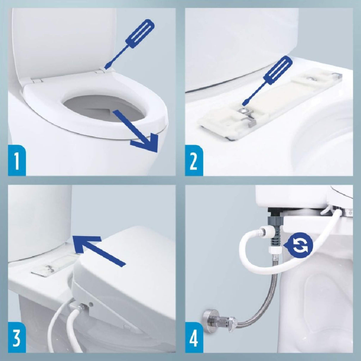 [SW4736AT40#01] TOTO S7A Washlet Elongated Bidet Toilet Seat With EWater And Auto Open/Close Contemporary Lid