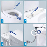 [SW4736AT40#01] TOTO S7A Washlet Elongated Bidet Toilet Seat With EWater And Auto Open/Close Contemporary Lid