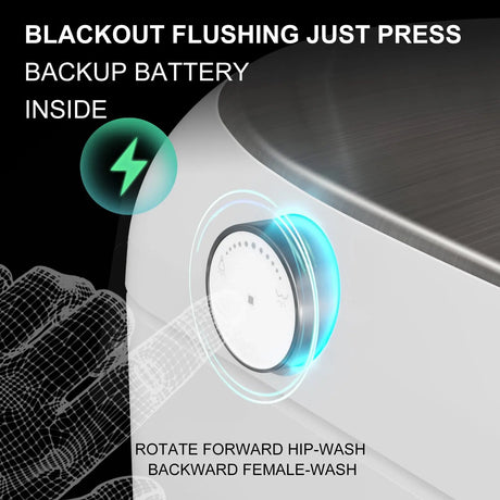 Latest HOROW T03 Tankless Smart Toilet with Power-Off Flush