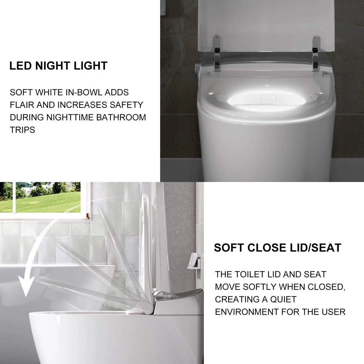 Latest HOROW T03 Tankless Smart Toilet with Power-Off Flush