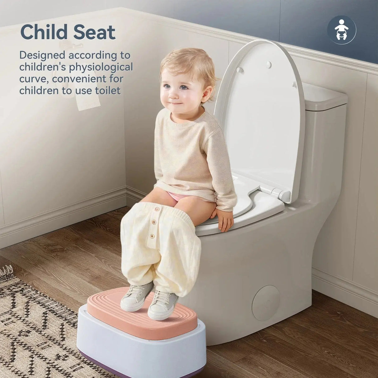 HOROW T0356W One-Piece Dual Flush Toilet with Rimless Bowl