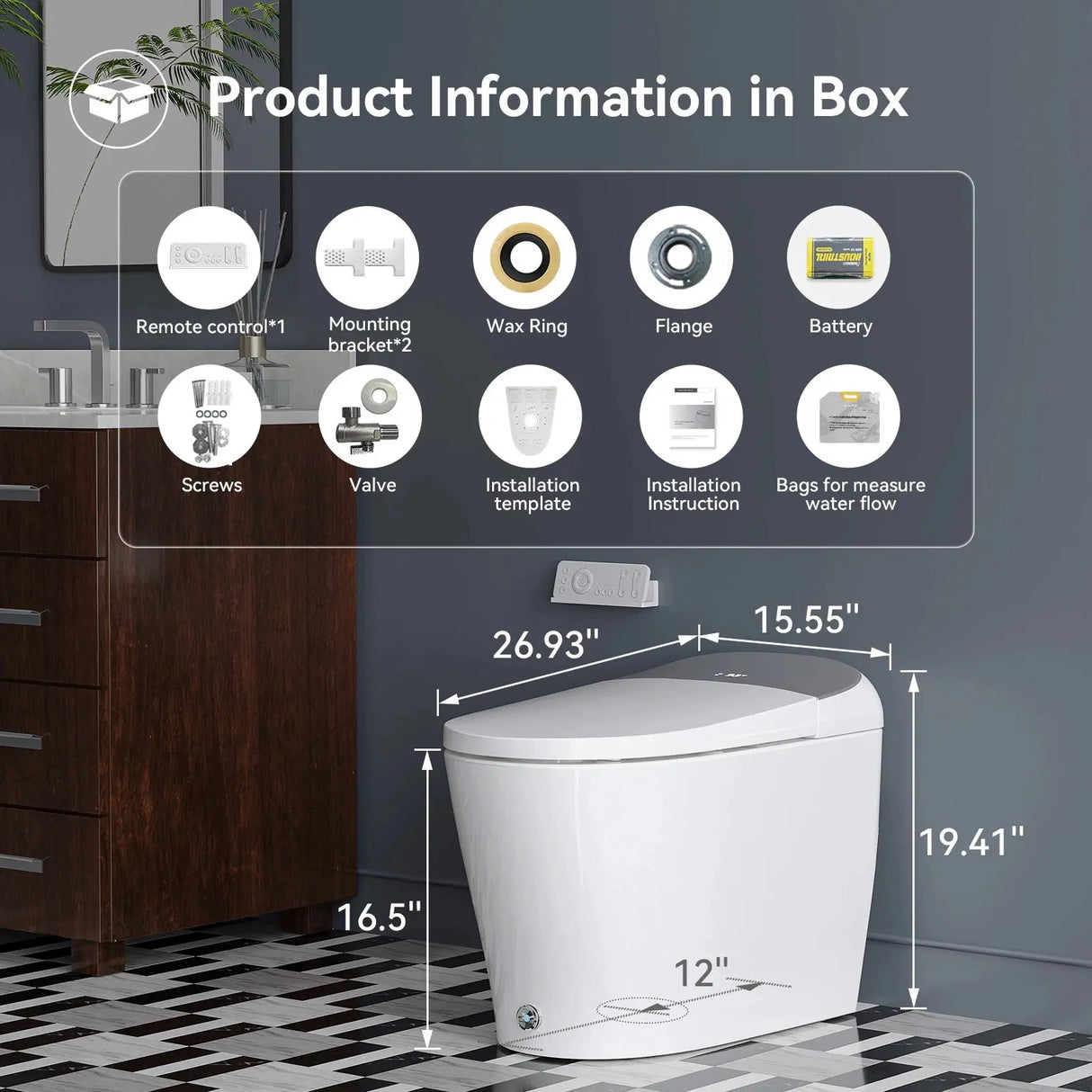 Can’t-Miss HOROW T03PL Bidet Toilet with Hands-Free & Auto Flush