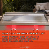 TrueFlame 30" Premium Built-In Stainless Gas Griddle Grill [TFG30]
