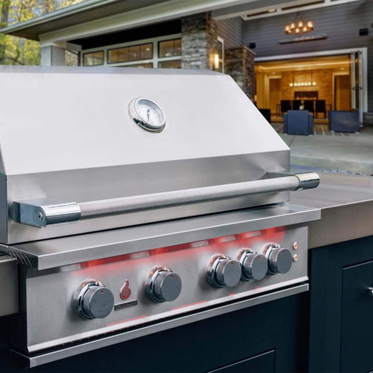 TrueFlame Built-In Stainless Steel Freestanding Gas Grills With Deluxe Cart [TF25/32/40]