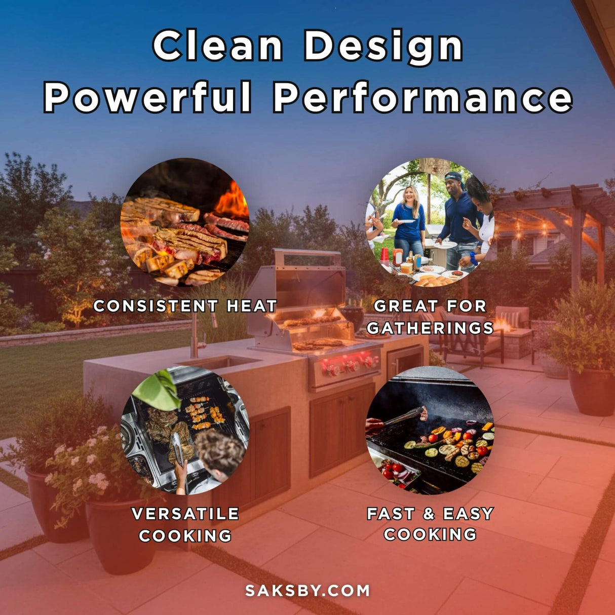 TrueFlame Luxury Built-In Gas Stainless Steel Grills [TF25/32/40]