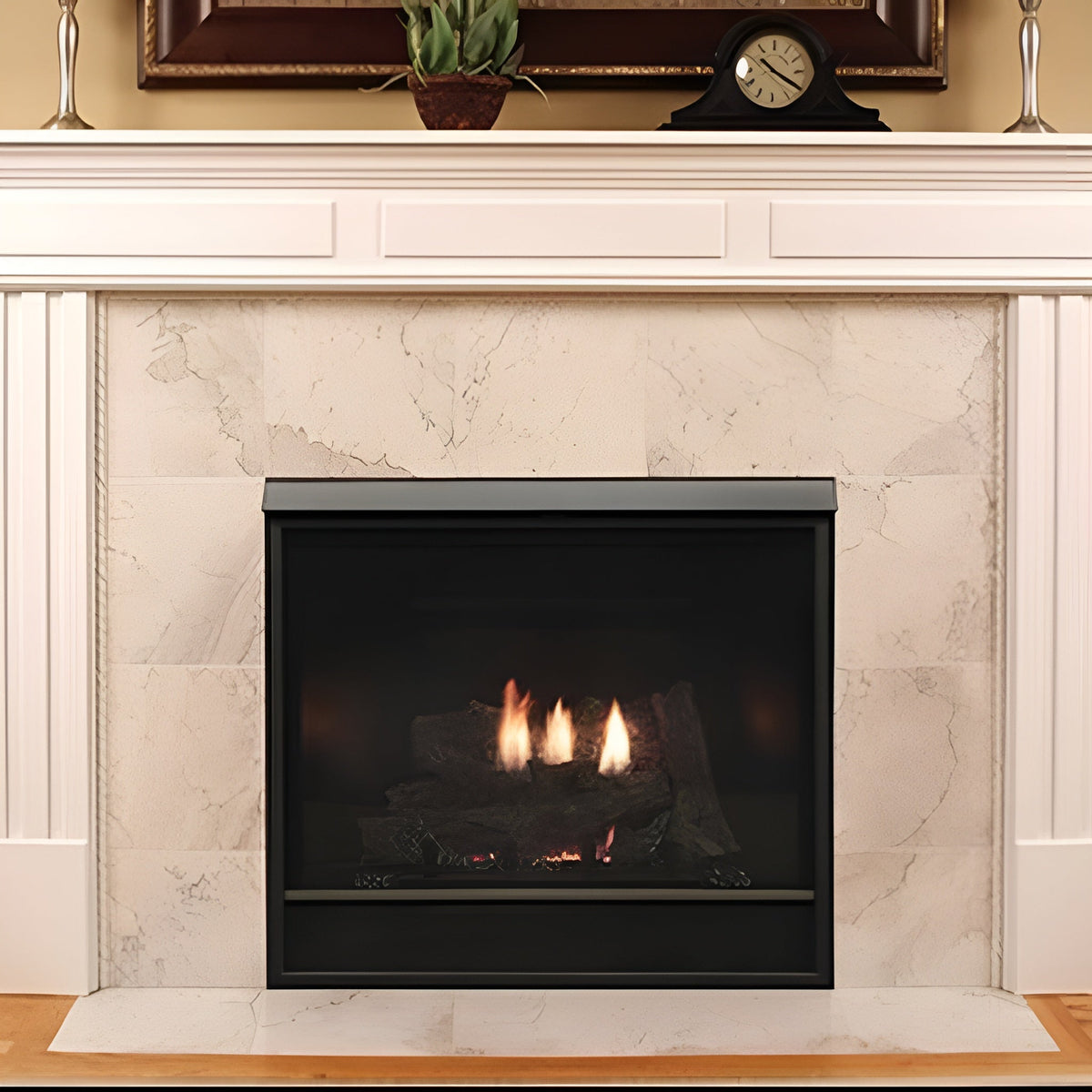 White Mountain Hearth (Empire) Tahoe 42-Inch Clean Face Direct Vent Deluxe Millivolt Fireplace [DVCD42FP30N/71P]