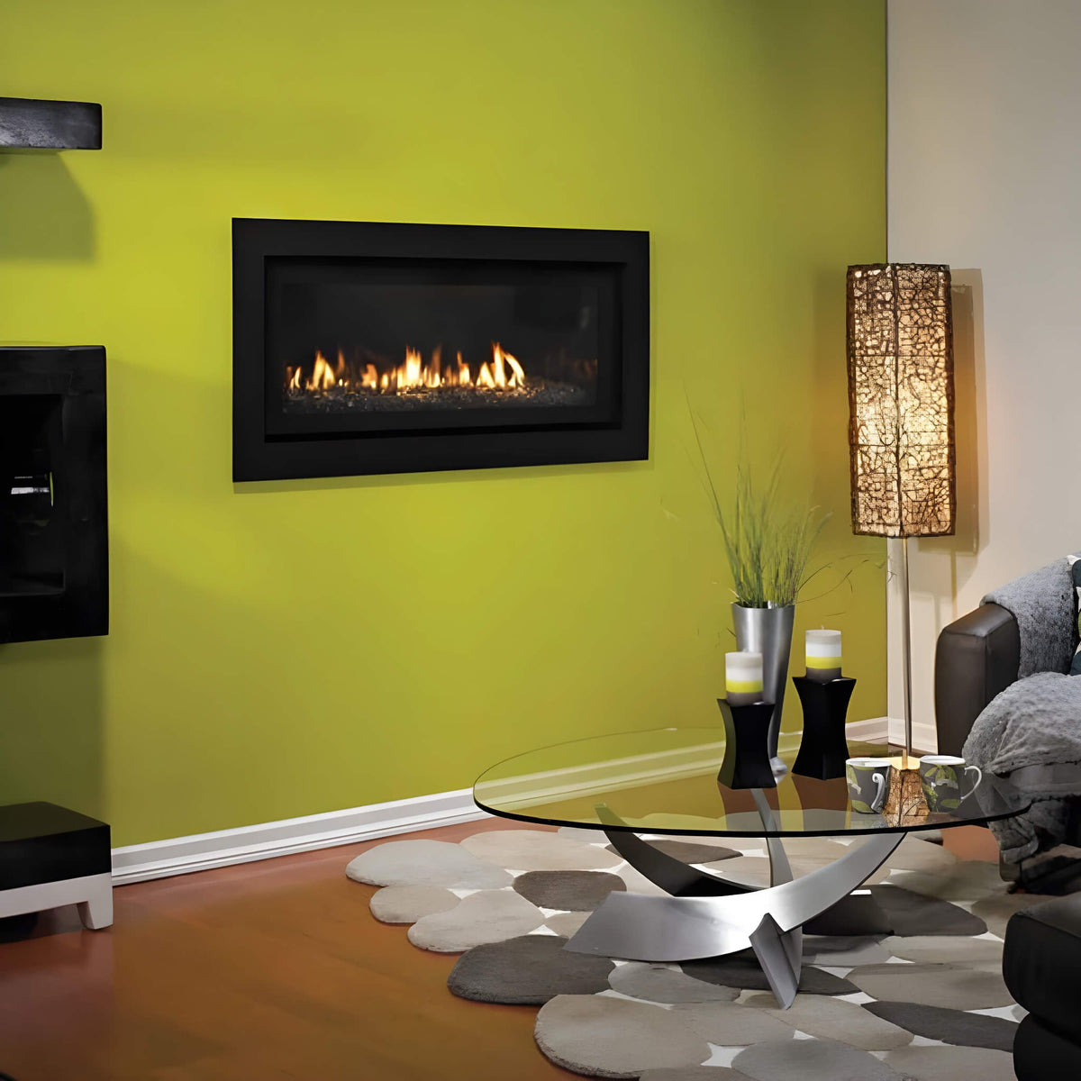 White Mountain Hearth (Empire) Boulevard 41-Inch Direct Vent Contemporary Linear Natural Gas Fireplace [DVLL41FP92N]