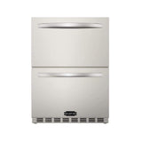 Wildfire Outdoor Living 24-Inch Dual Drawer Door Stainless Steel Outdoor Kitchen Fridge With 5.3 Cubic Feet Capacity [WFRDD24] (SAK50832)